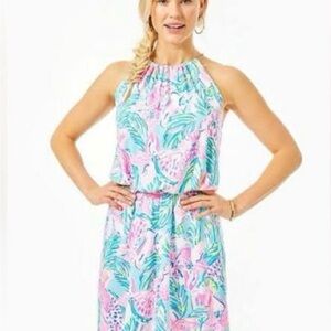 NWT Lilly Pulitzer Pink and Blue Floral romper